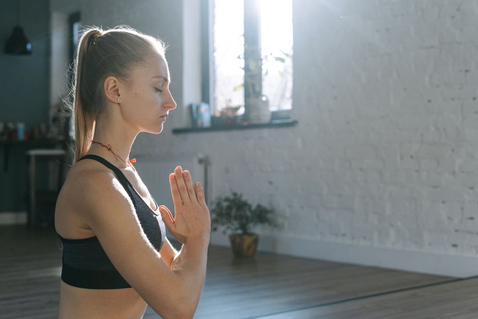 person practising mindfulness in a quiet Australian natural setting